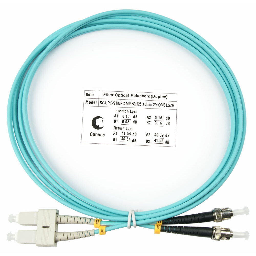 Патч-корд Cabeus FOP-50-SC-ST-1,5m, 1.5м