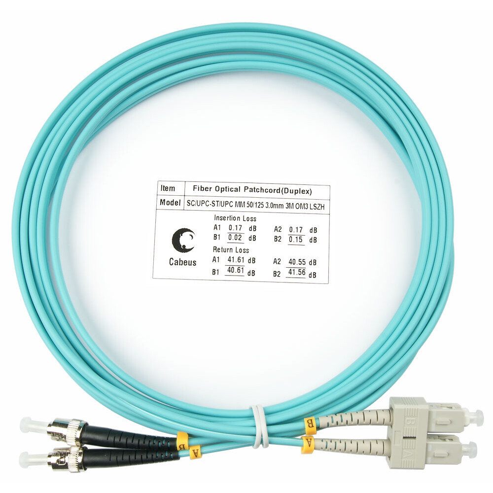 Патч-корд Cabeus FOP-50-SC-ST-3m, 3м