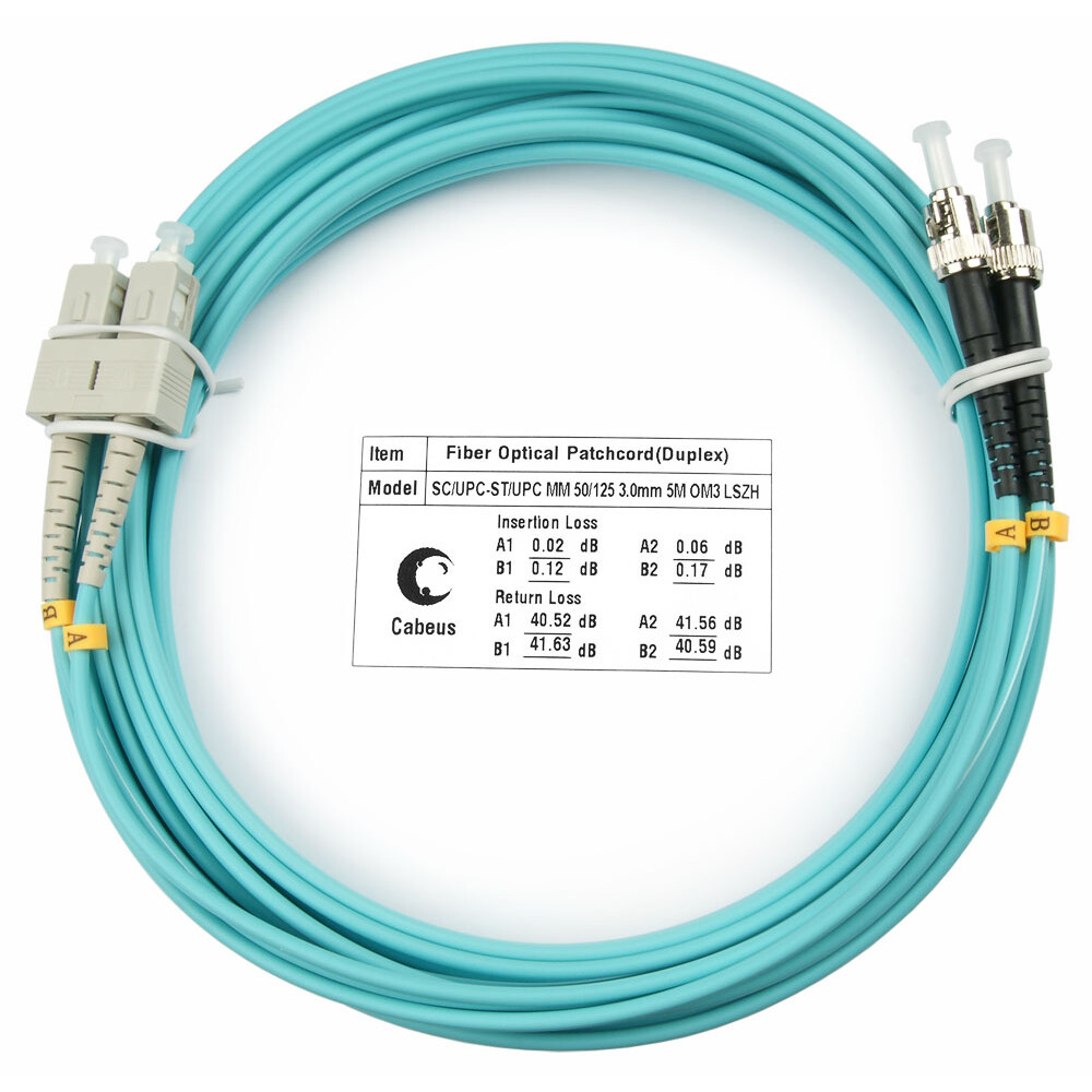 Патч-корд Cabeus FOP-50-SC-ST-10m, 10м
