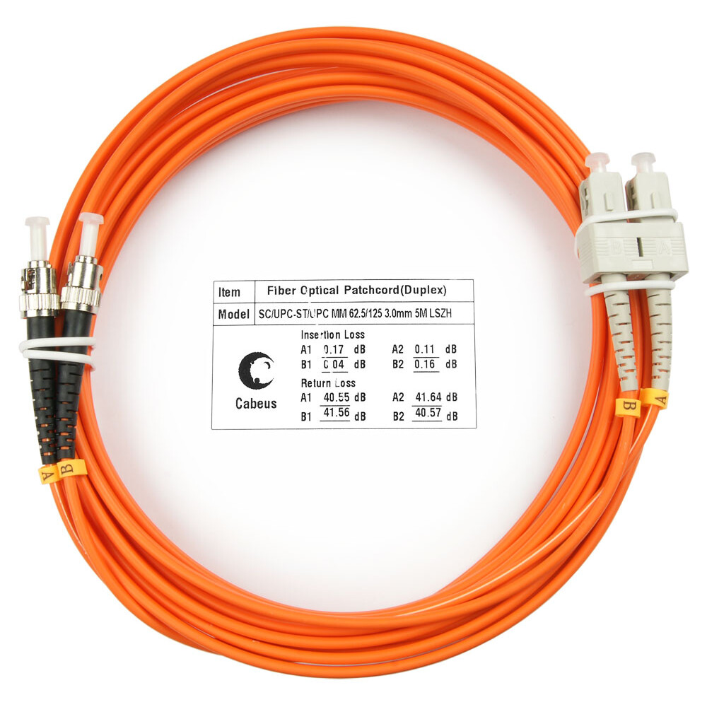 Патч-корд Cabeus FOP-62-SC-ST-5m, 5м