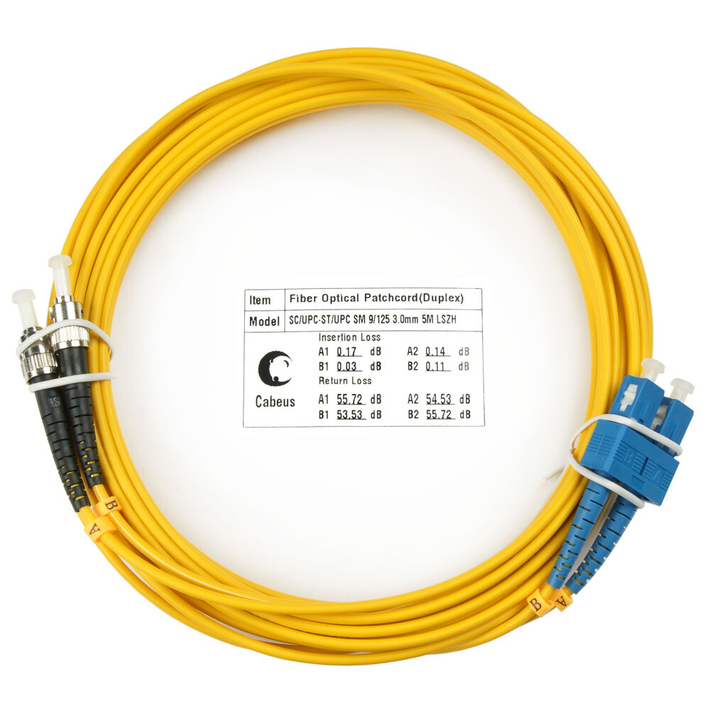 Патч-корд Cabeus FOP(d)-9-SC-ST-10m, 10м