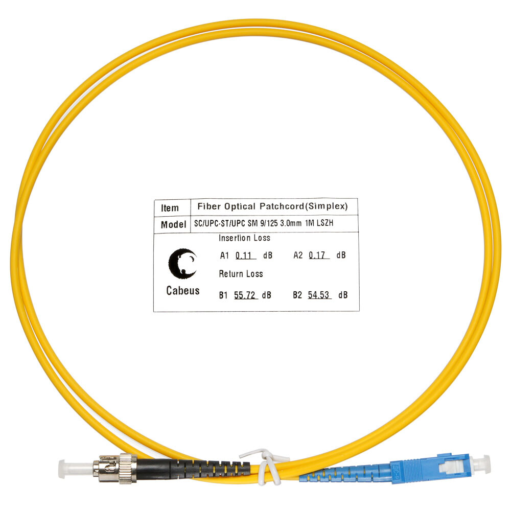 Патч-корд Cabeus FOP(s)-9-SC-ST-1m, 1м