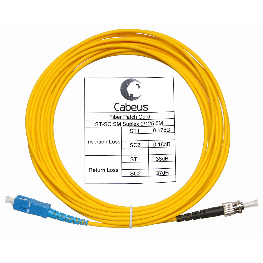 Патч-корд Cabeus FOP(s)-9-SC-ST-15m, 15м