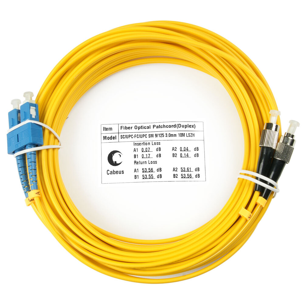 Патч-корд Cabeus FOP(d)-9-SC-FC-20m, 20м