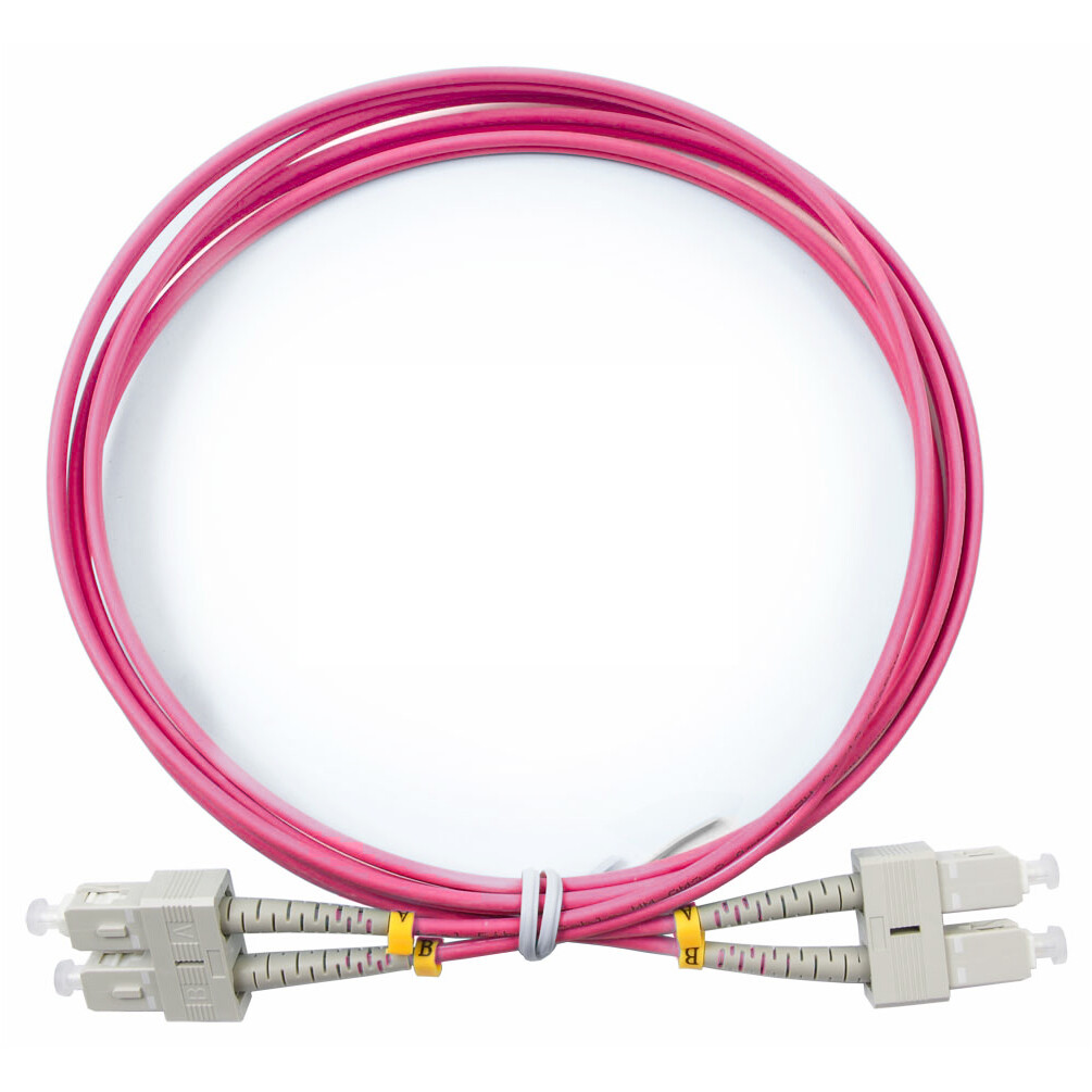Патч-корд Cabeus FOP-50-OM4-SC-SC-2m, 2м