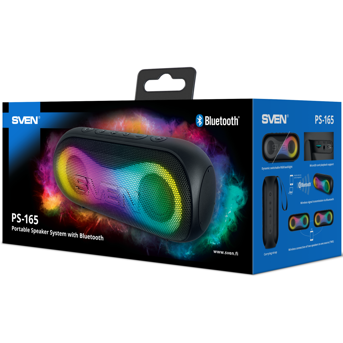 Портативная акустика Sven PS-165 Black - SV-022372 - фото 11