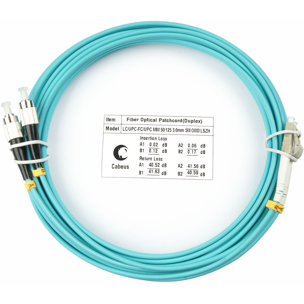 Патч-корд Cabeus FOP-50-LC-FC-5m, 5м