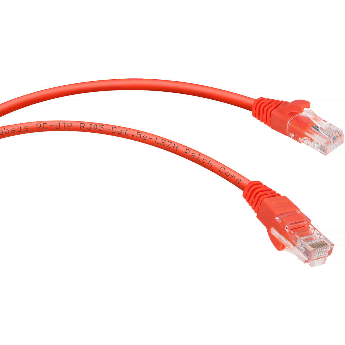 Патч-корд Cabeus PC-UTP-RJ45-Cat.5e-0.15m-RD-LSZH, 0.15м