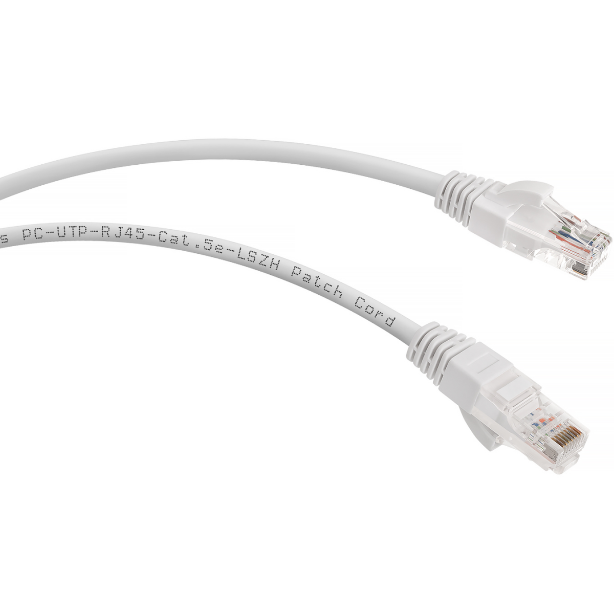 Патч-корд Cabeus PC-UTP-RJ45-Cat.5e-0.15m-WH-LSZH, 0.15м