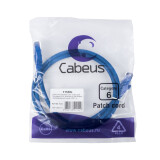 Патч-корд Cabeus PC-UTP-RJ45-Cat.6-1m-BL-LSZH, 1м