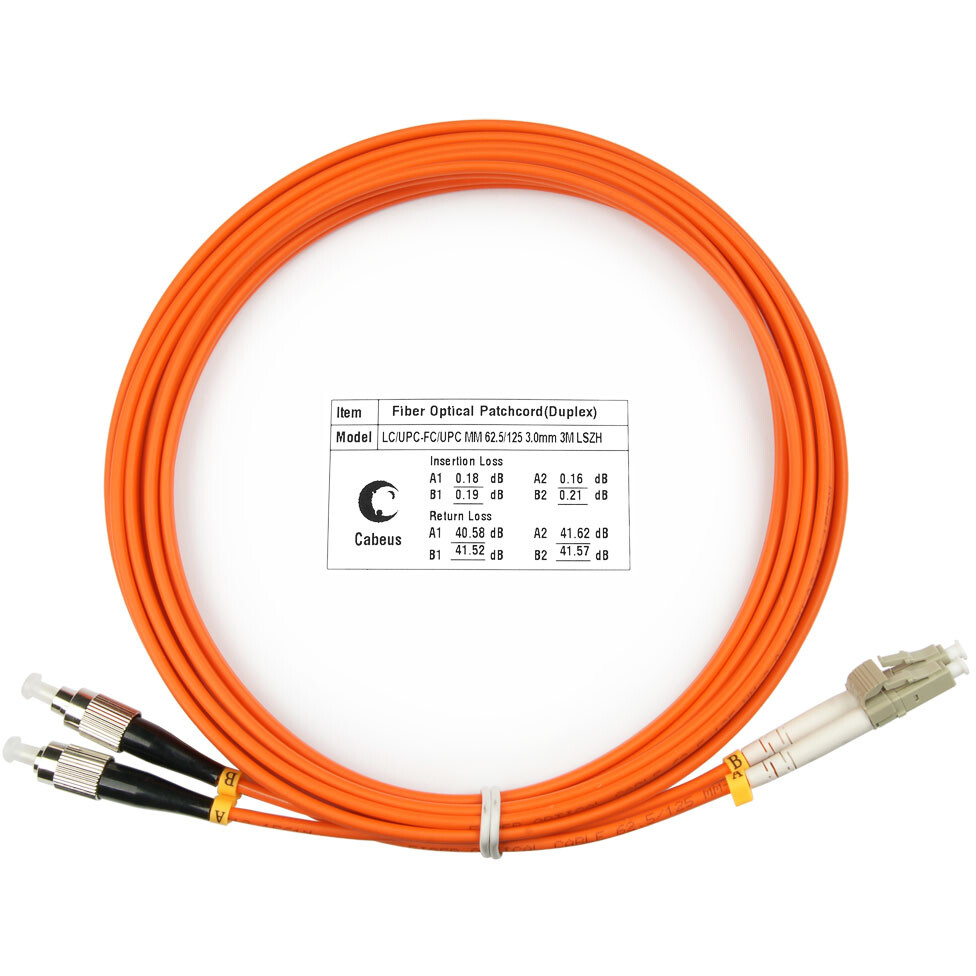 Патч-корд Cabeus FOP-62-LC-FC-3m, 3м