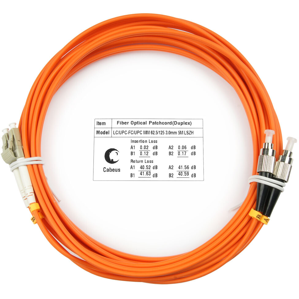 Патч-корд Cabeus FOP-62-LC-FC-5m, 5м
