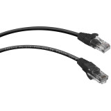Патч-корд Cabeus PC-UTP-RJ45-Cat.5e-0.3m-BK, 0.3м