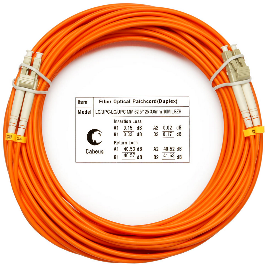 Патч-корд Cabeus FOP-62-LC-LC-10m, 10м