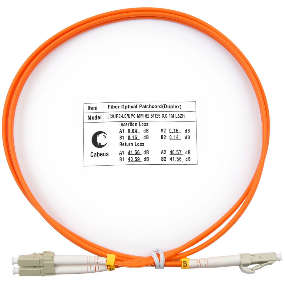 Патч-корд Cabeus FOP-62-LC-LC-1m, 1м