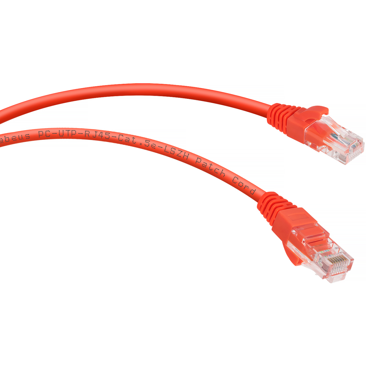 Патч-корд Cabeus PC-UTP-RJ45-Cat.5e-0.3m-RD-LSZH, 0.3м