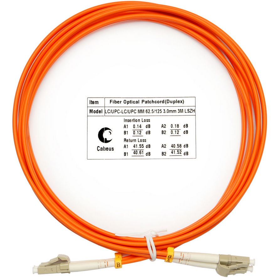 Патч-корд Cabeus FOP-62-LC-LC-3m, 3м