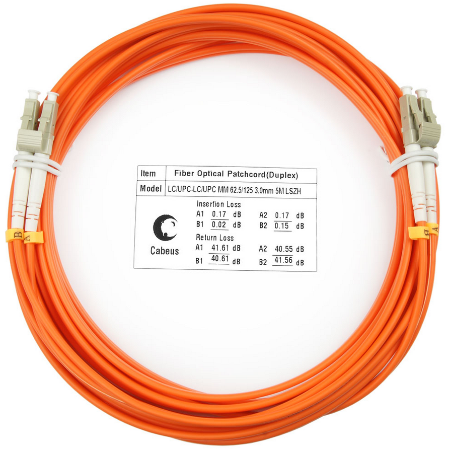 Патч-корд Cabeus FOP-62-LC-LC-5m, 5м