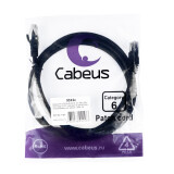 Патч-корд Cabeus PC-UTP-RJ45-Cat.6-2m-BK-LSZH, 2м