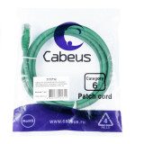 Патч-корд Cabeus PC-UTP-RJ45-Cat.6-2m-GN-LSZH, 2м