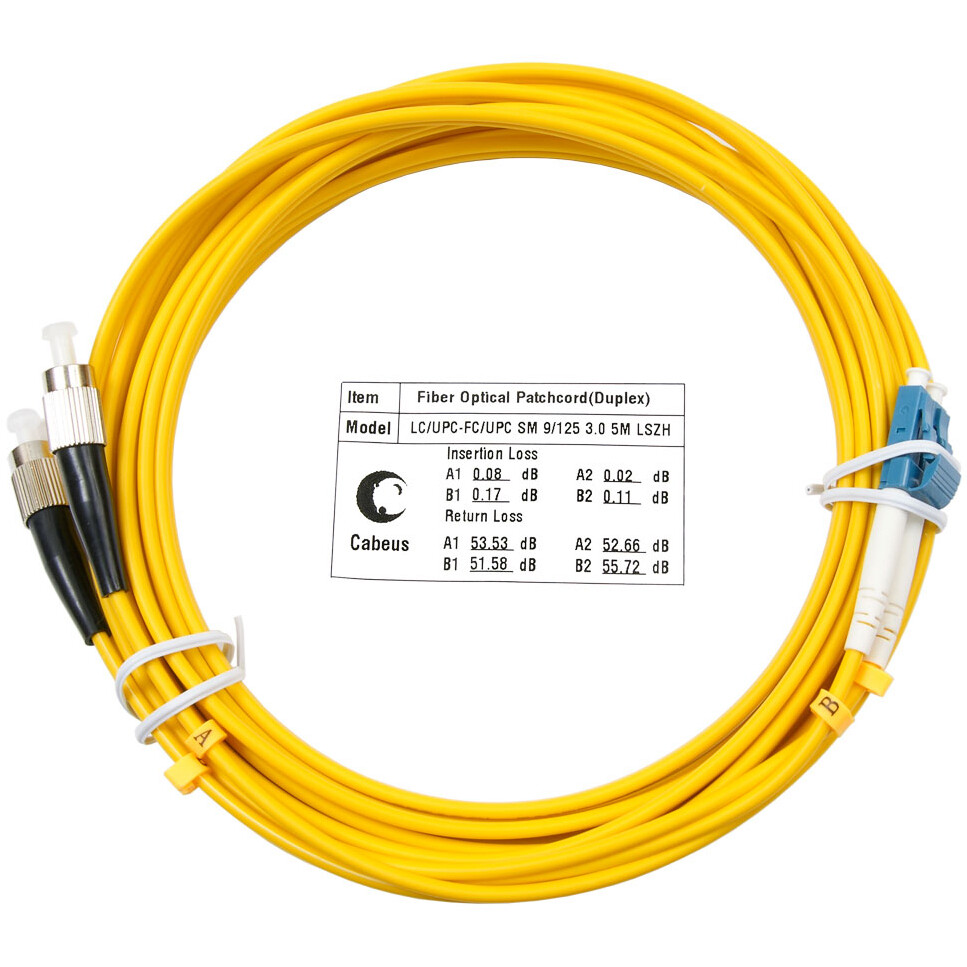 Патч-корд Cabeus FOP(d)-9-LC-FC-5m, 5м