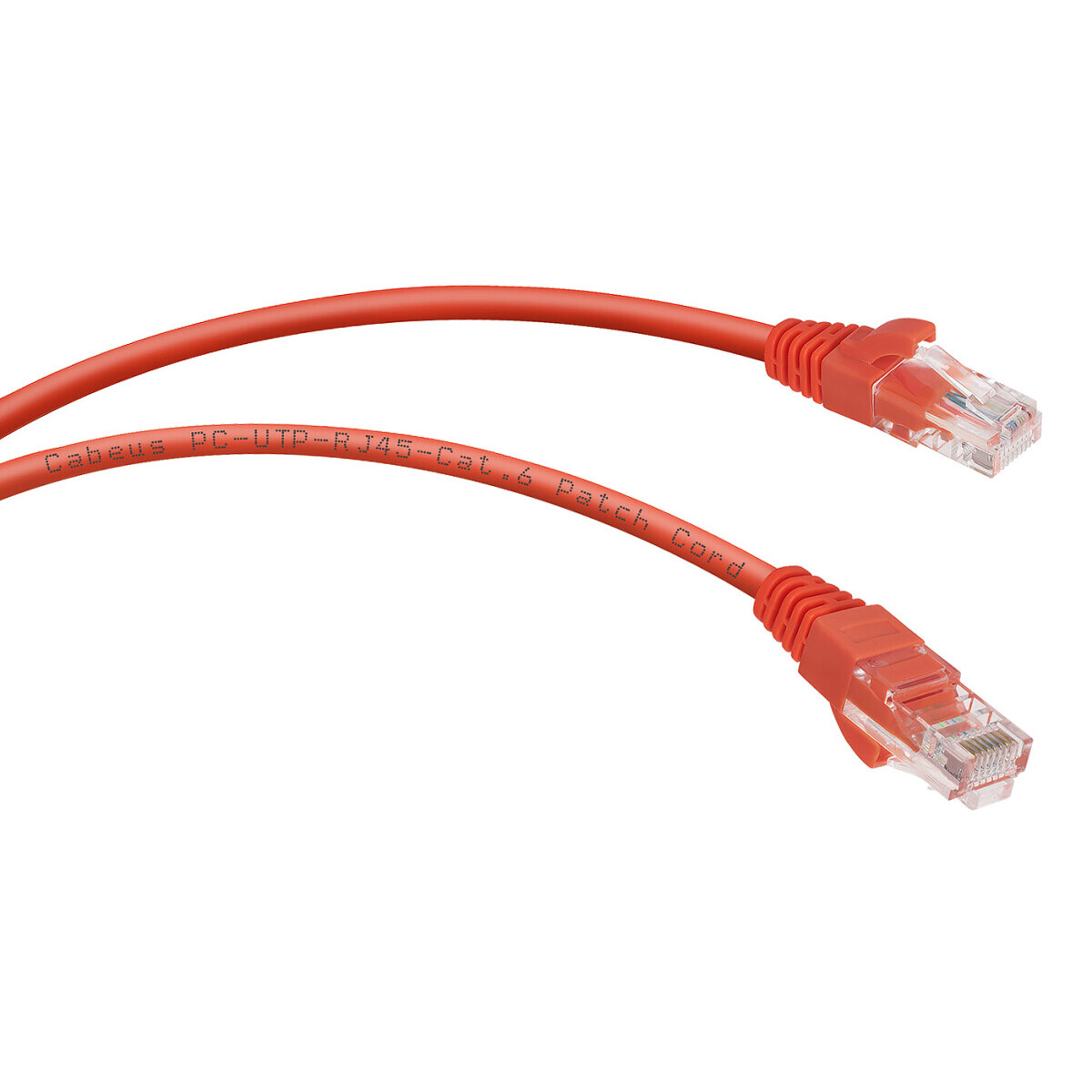Патч-корд Cabeus PC-UTP-RJ45-Cat.6-2m-RD, 2м