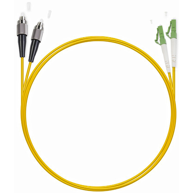 Патч-корд Cabeus FOP(d)-9-LC/APC-FC/UPC-1m, 1м