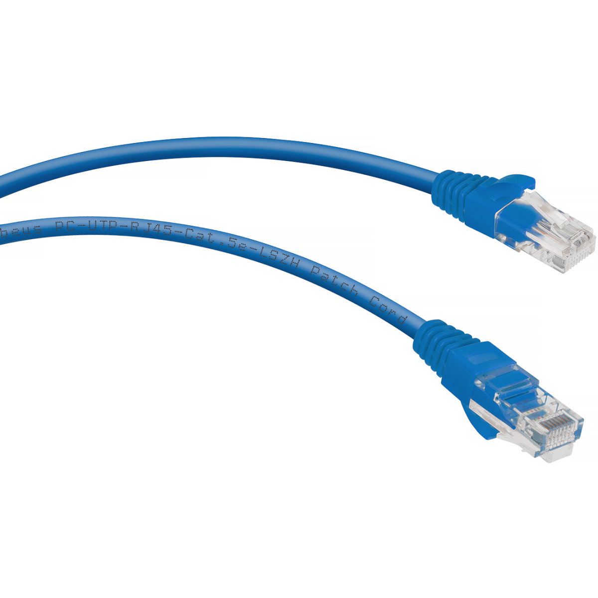 Патч-корд Cabeus PC-UTP-RJ45-Cat.5e-1.5m-BL-LSZH, 1.5м
