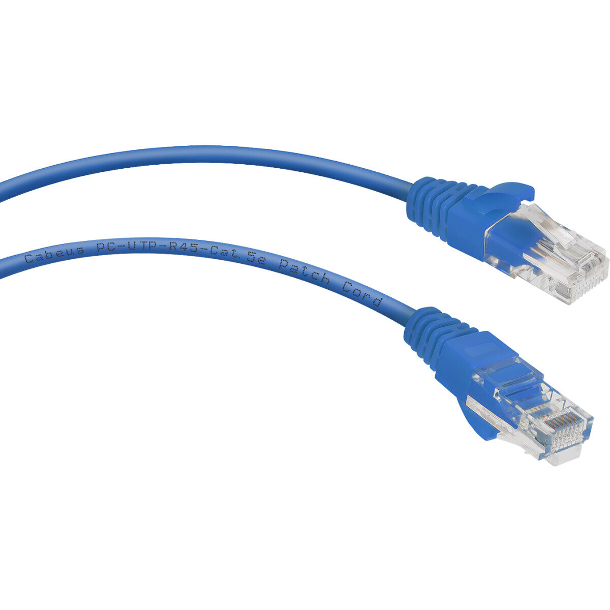 Патч-корд Cabeus PC-UTP-RJ45-Cat.5e-1.5m-BL, 1.5м