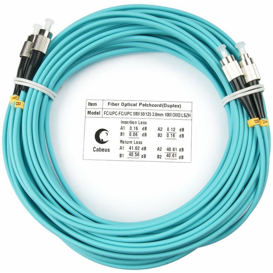 Патч-корд Cabeus FOP-50-FC-FC-10m, 10м