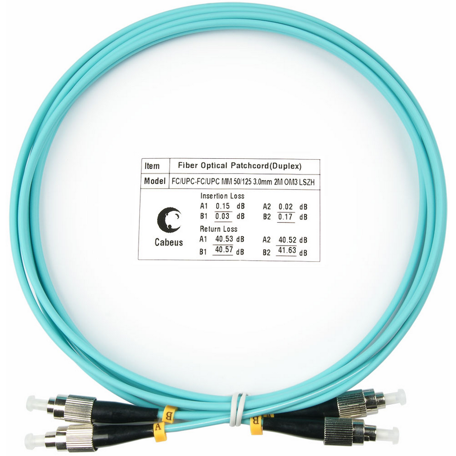 Патч-корд Cabeus FOP-50-FC-FC-2m, 2м
