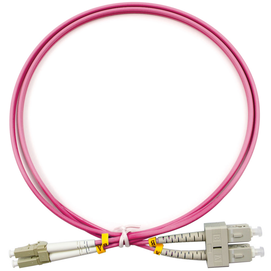 Патч-корд Cabeus FOP-50-OM4-LC-SC-1,5m, 1.5м