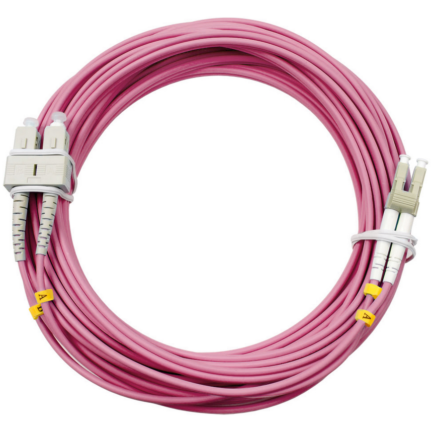 Патч-корд Cabeus FOP-50-OM4-LC-SC-10m, 10м