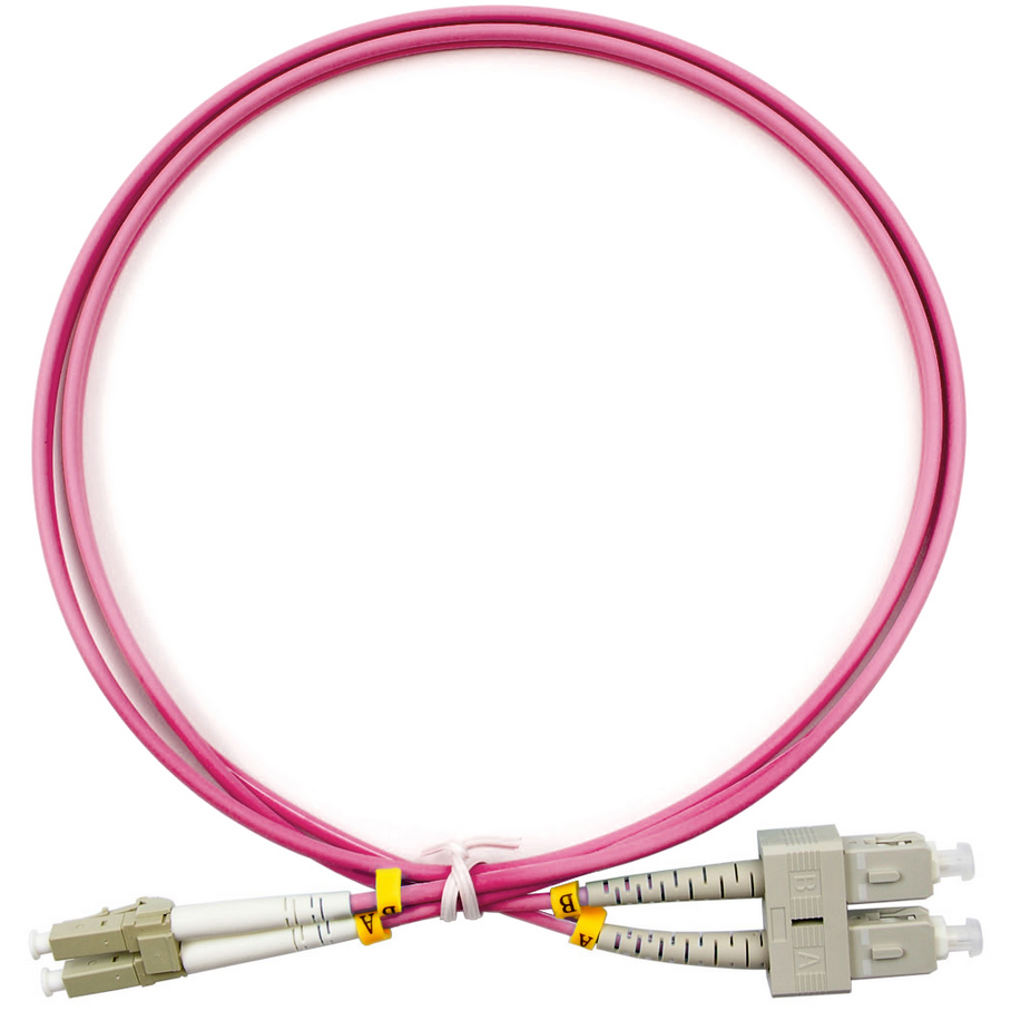 Патч-корд Cabeus FOP-50-OM4-LC-SC-1m, 1м