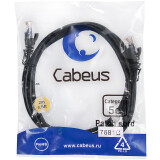 Патч-корд Cabeus PC-UTP-RJ45-Cat.5e-2m-BK, 2м