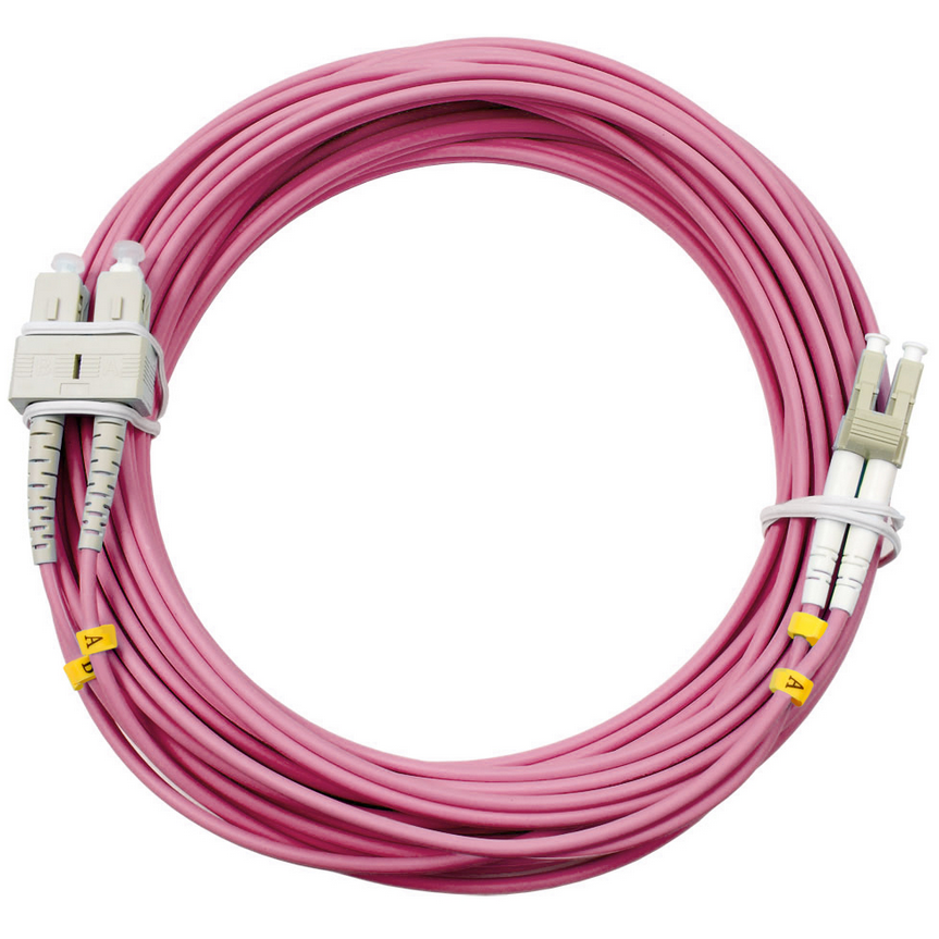 Патч-корд Cabeus FOP-50-OM4-LC-SC-25m, 25м