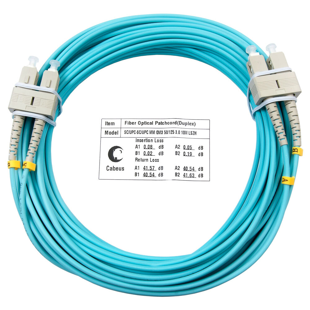 Патч-корд Cabeus FOP-50-SC-SC-10m, 10м