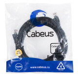Патч-корд Cabeus PC-UTP-RJ45-Cat.6-5m-BK, 5м