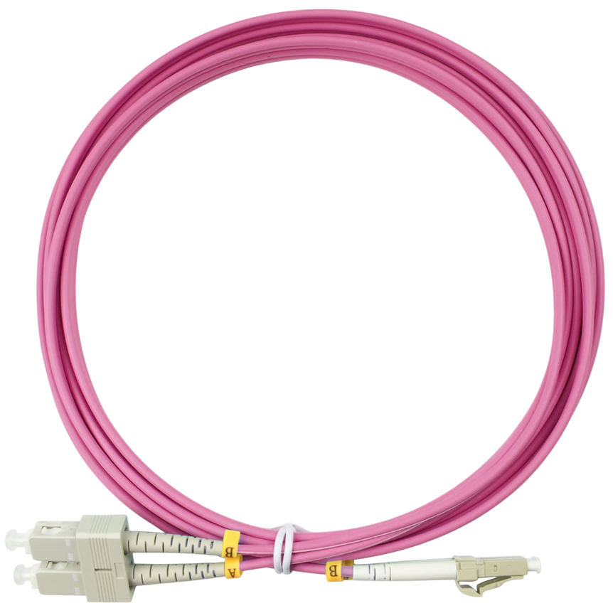 Патч-корд Cabeus FOP-50-OM4-LC-SC-3m, 3м