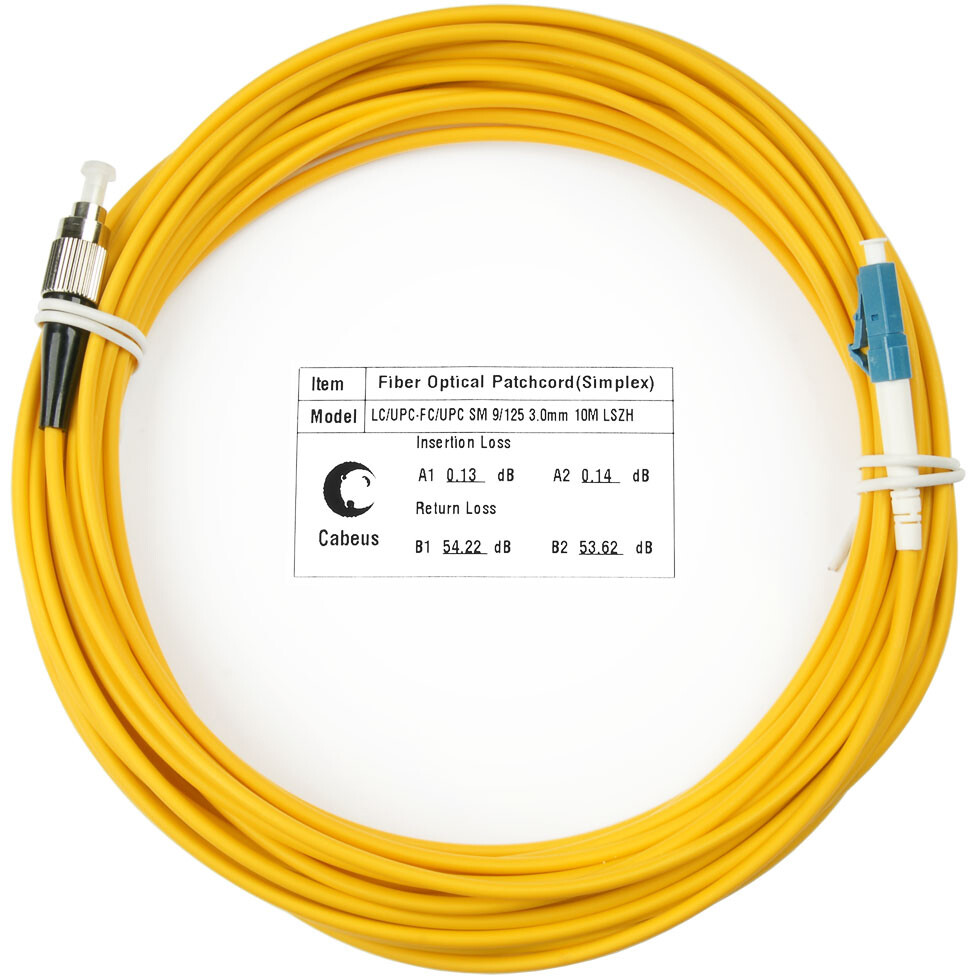 Патч-корд Cabeus FOP(s)-9-LC-FC-10m, 10м