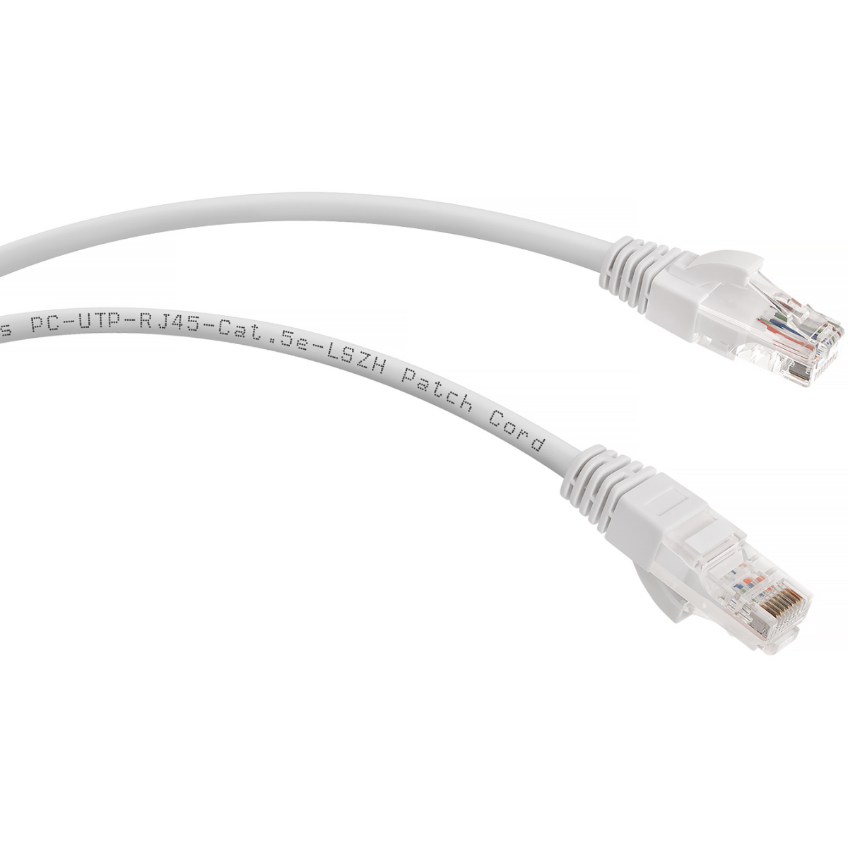 Патч-корд Cabeus PC-UTP-RJ45-Cat.5e-2m-WH-LSZH, 2м