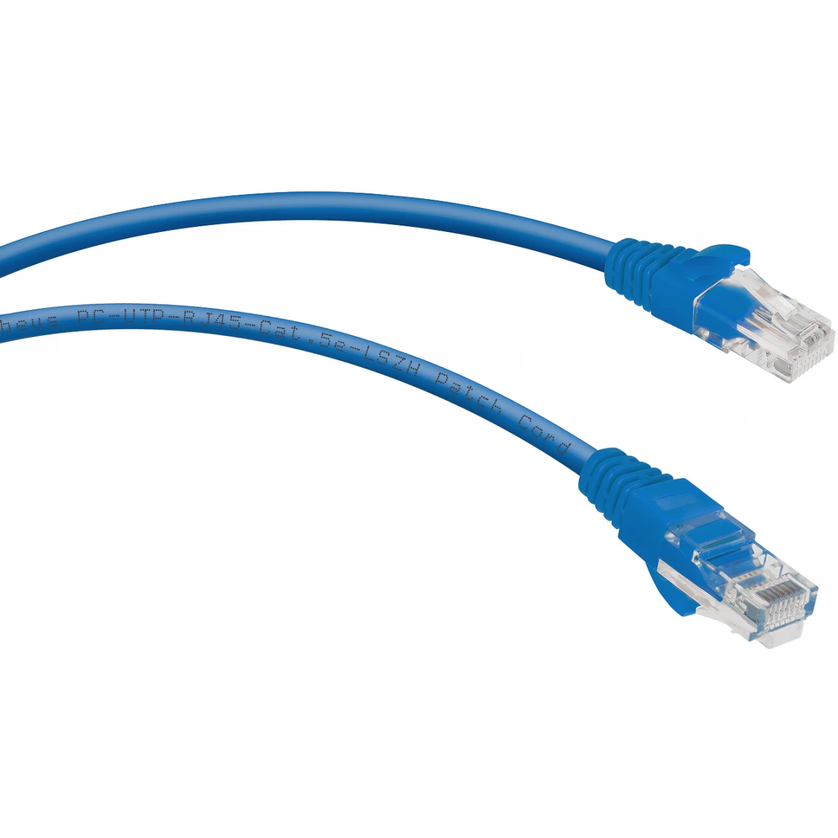 Патч-корд Cabeus PC-UTP-RJ45-Cat.5e-5m-BL-LSZH, 5м