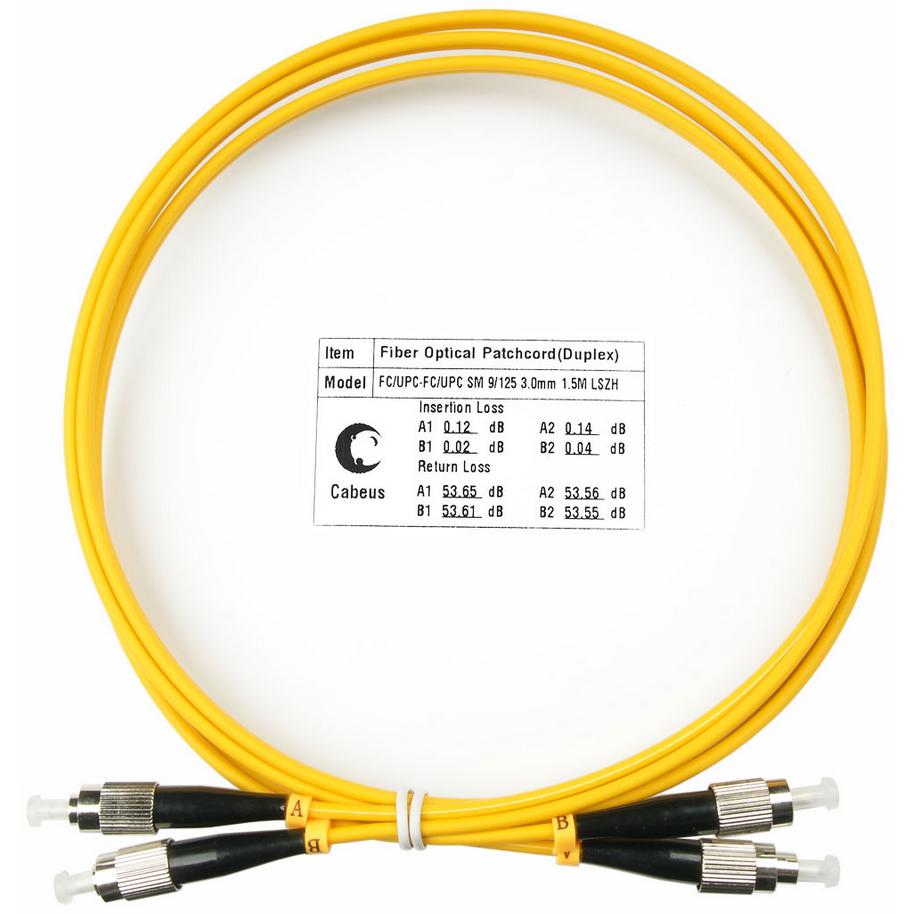 Патч-корд Cabeus FOP(d)-9-FC-FC-1,5m, 1.5м
