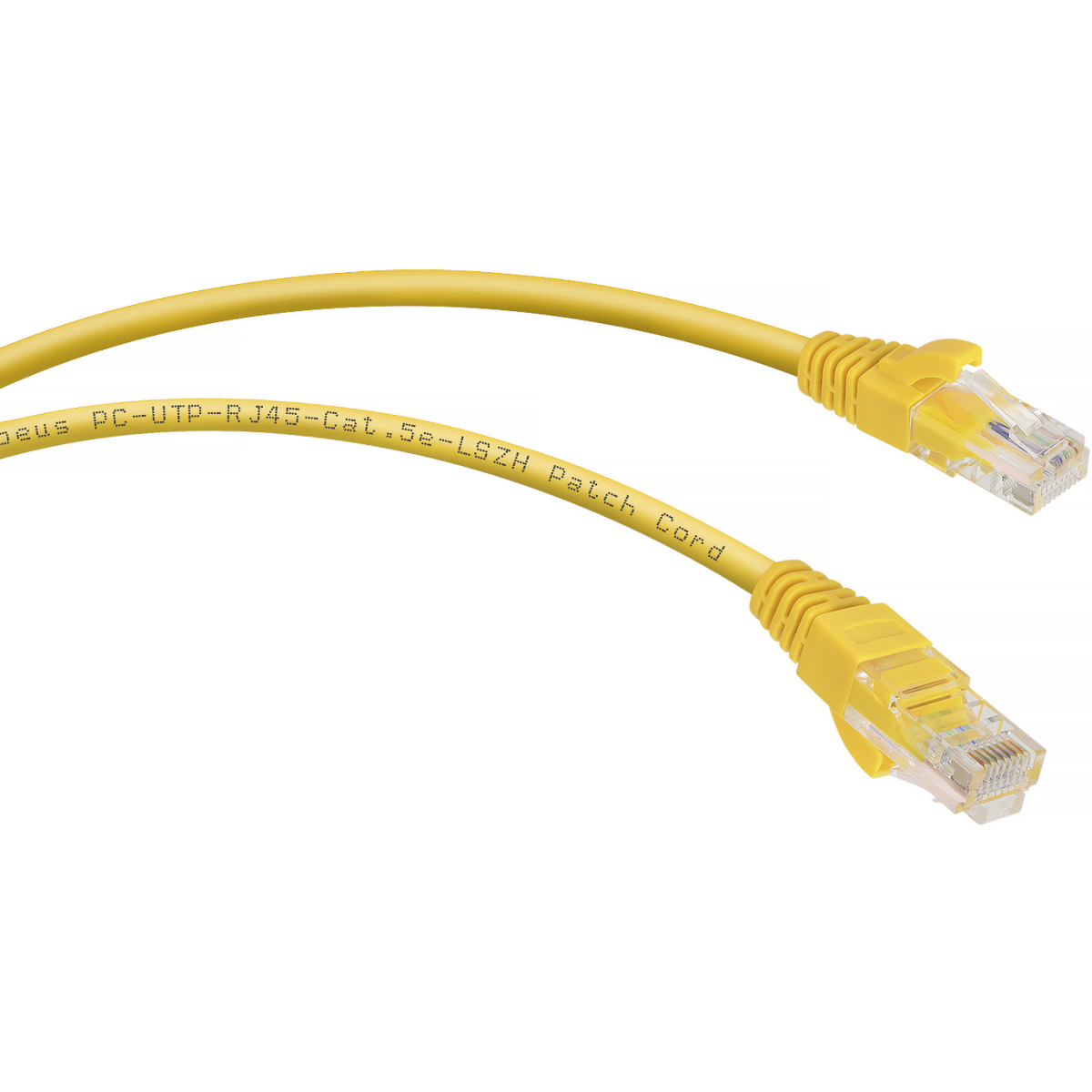 Патч-корд Cabeus PC-UTP-RJ45-Cat.5e-5m-YL-LSZH, 5м