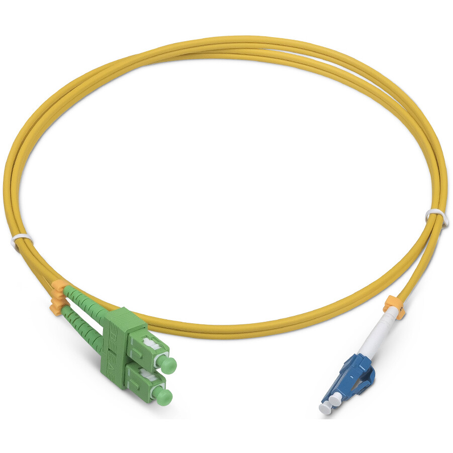 Патч-корд Cabeus FOP(d)-9-SC/APC-LC/UPC-15m, 15м