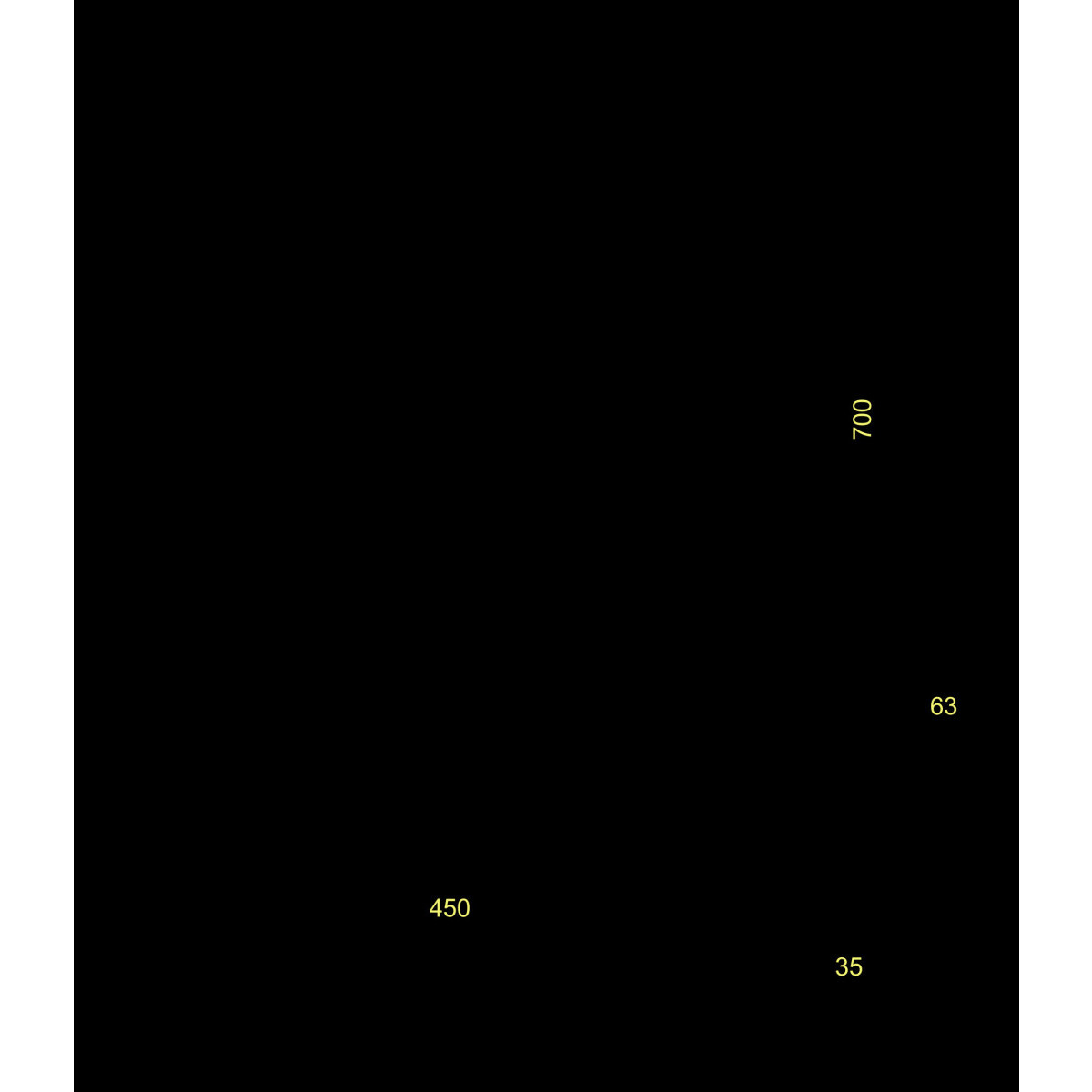 Полка для шкафа/стойки Cabeus RA-J018-FC-700-BK - фото 3