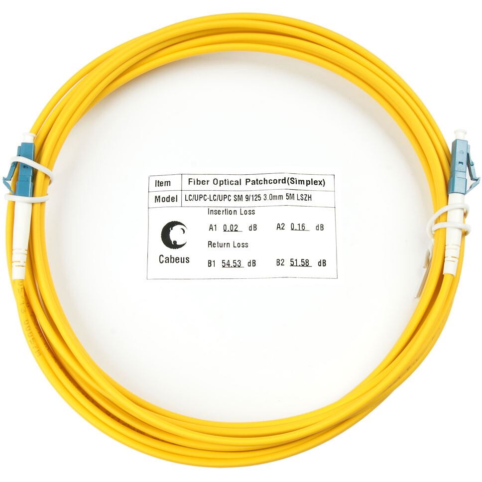 Патч-корд Cabeus FOP(s)-9-LC-LC-15m, 15м