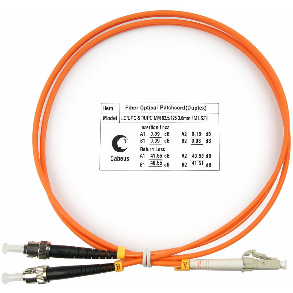 Патч-корд Cabeus FOP-62-LC-ST-1m, 1м