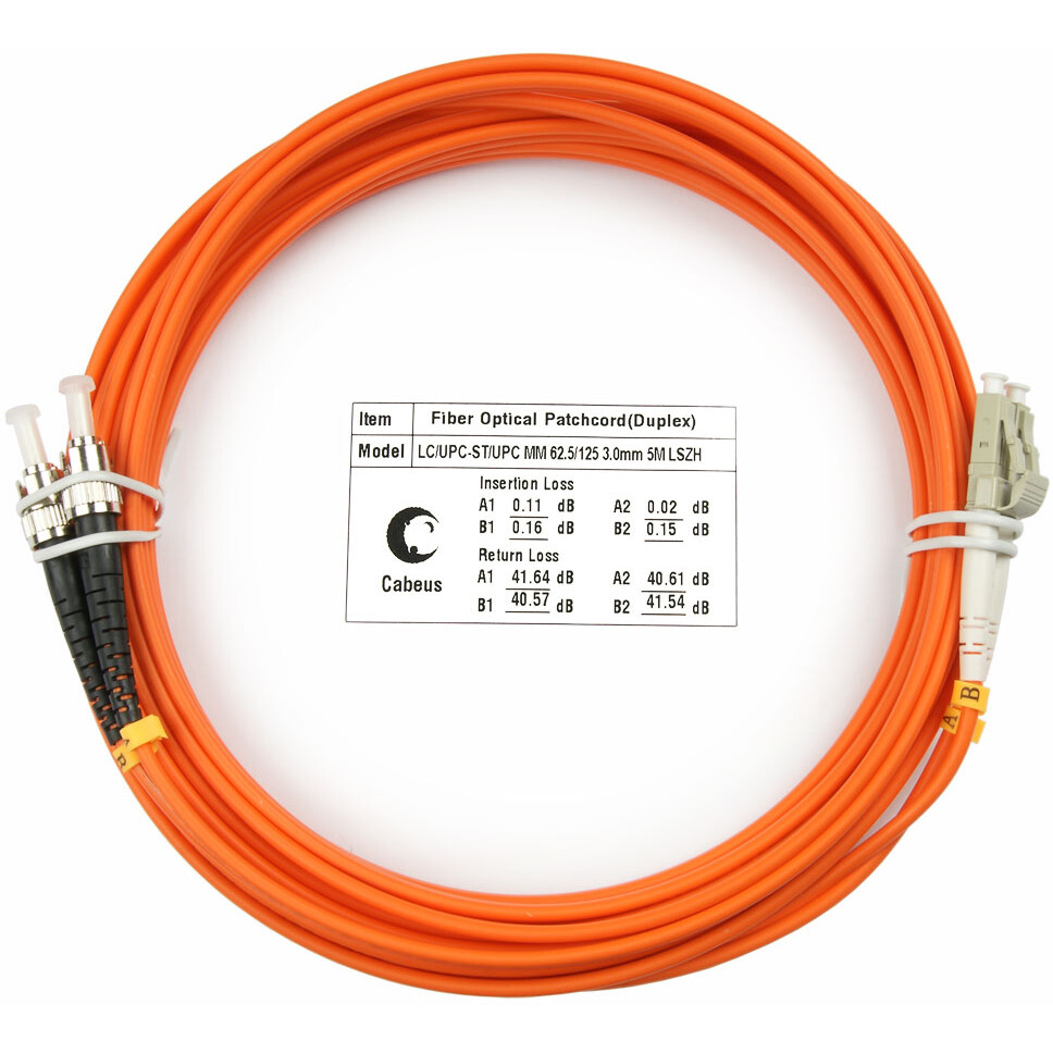 Патч-корд Cabeus FOP-62-LC-ST-5m, 5м