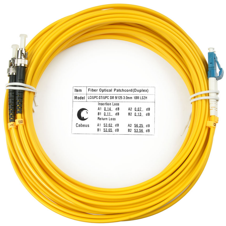 Патч-корд Cabeus FOP(d)-9-LC-ST-10m, 10м